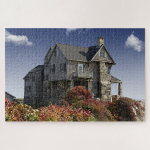 puzzle de maison hantée en bord de mer
