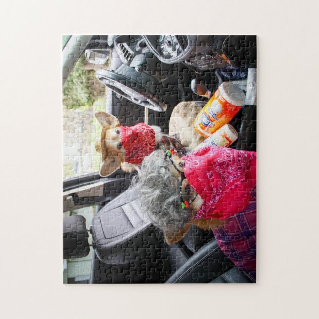 Puzzle de masque de visage de Corgi (Vertical)