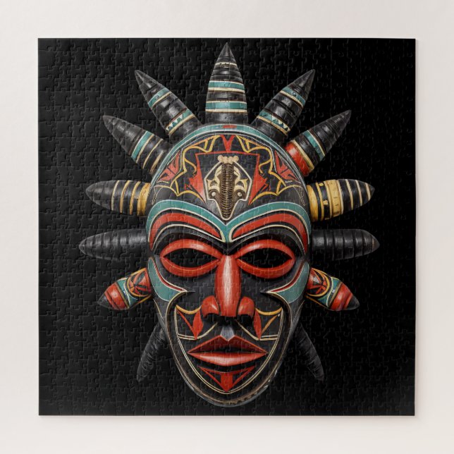 Puzzle de masques africains (Vertical)
