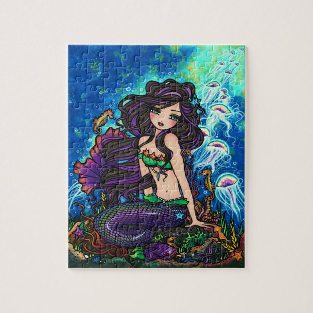 Puzzle de méduses de sirène de "Kathleen" (Vertical)