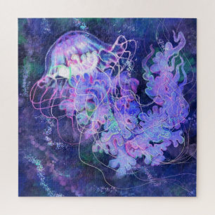 Puzzle de méduses - Peinture