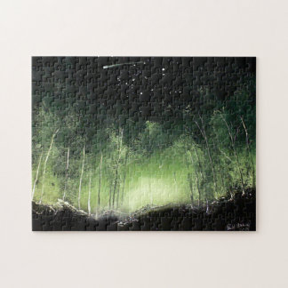 Puzzle de mystère de région boisée