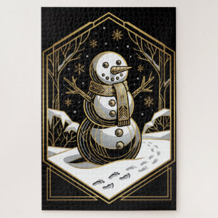 Puzzle de neige en style Art déco