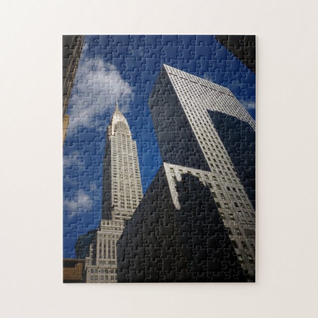 Puzzle de New York City - construction de Chrysler (Vertical)