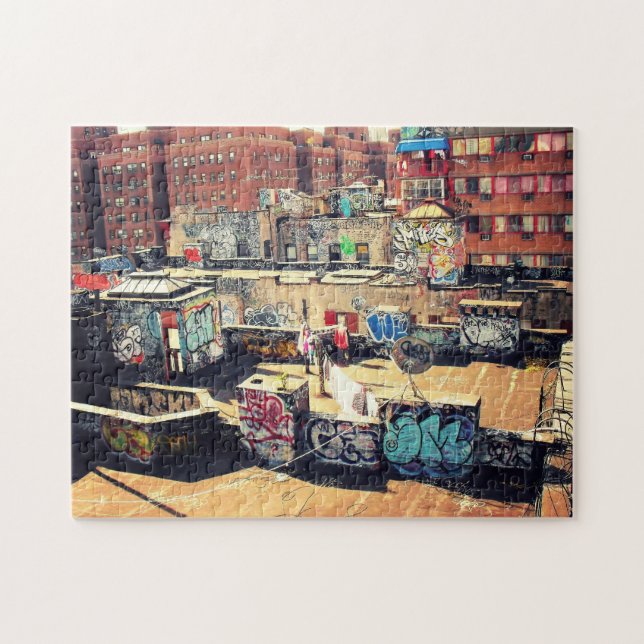 Puzzle de New York City - graffiti de dessus de (Horizontal)