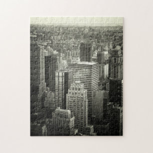 Puzzle de New York City - noir et blanc