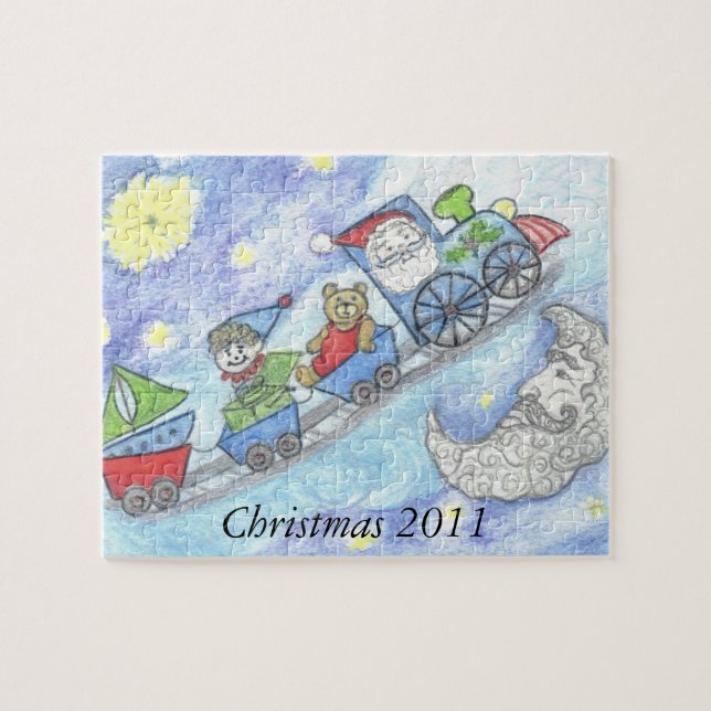 Puzzle de Noël 2011 à Père Noël de minuit (Horizontal)