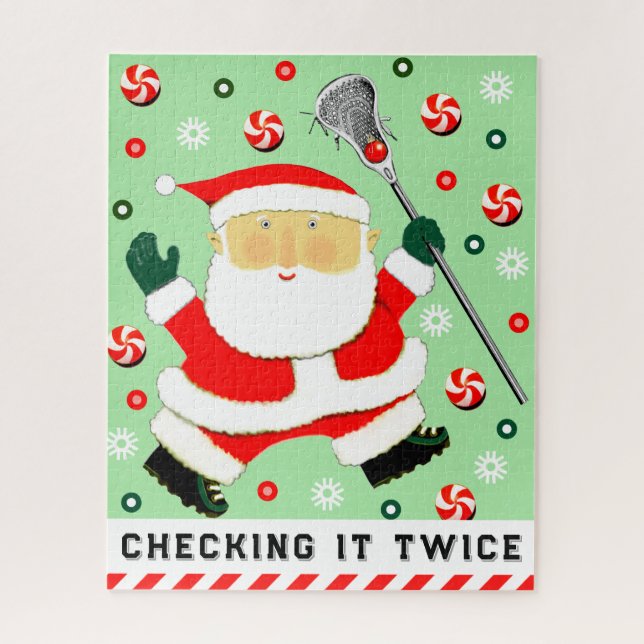 Puzzle de Noël de crosse (Vertical)