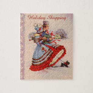Puzzle de Noël des magasins à l'ancienne mode
