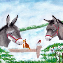 Puzzle de Noël Donkey