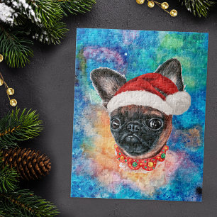 Puzzle de Noël du chien de race Griffon de Bruxell