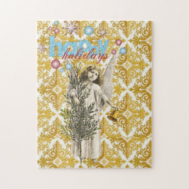 Puzzle de Noël Joyeux Noël Angel (Vertical)