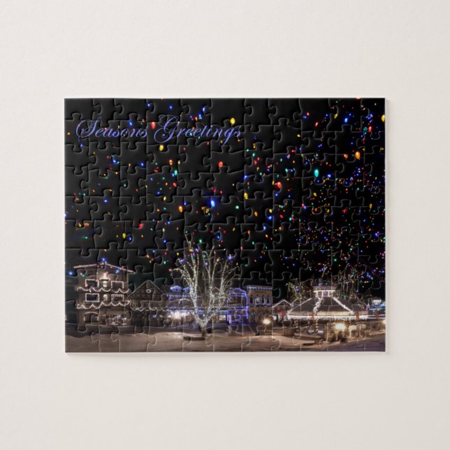 Puzzle de Noël :  'Lumières du nord (Horizontal)