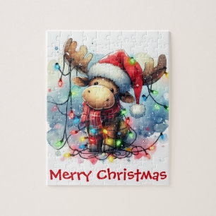 Puzzle de Noël Moose