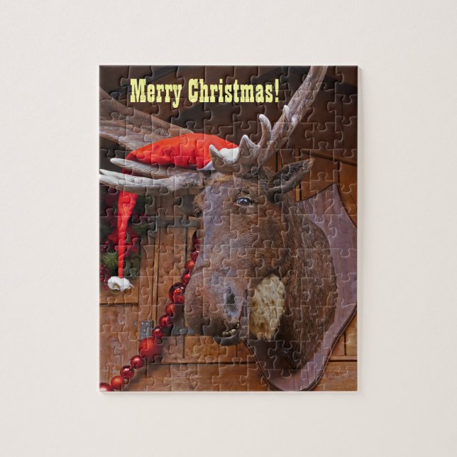 Puzzle de Noël Moose (Vertical)