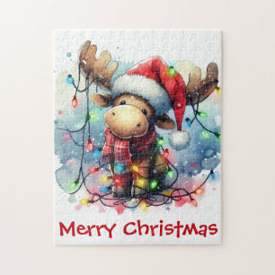Puzzle de Noël Moose