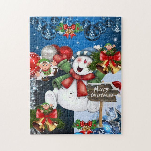 Puzzle de Noël Snowman (Vertical)