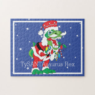 Puzzle de Noël TySANTAsaurus Rex Personnaliser