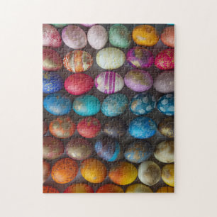 Puzzle De nombreux oeufs de Pâques colorés