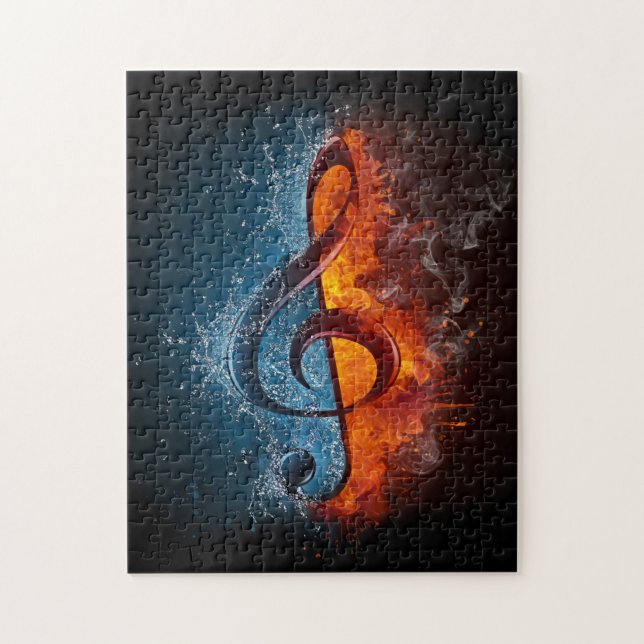 Puzzle de notes musicales (Vertical)
