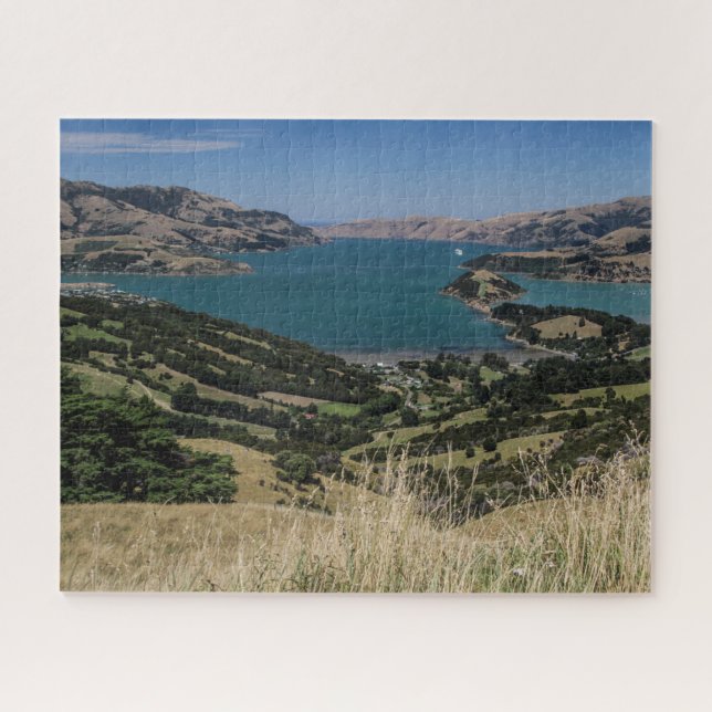 Puzzle de Nouvelle-Zélande - Ancien volcan Akaroa (Horizontal)