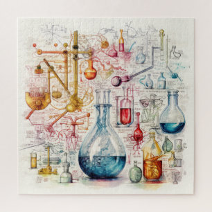 Puzzle de papier de chimie
