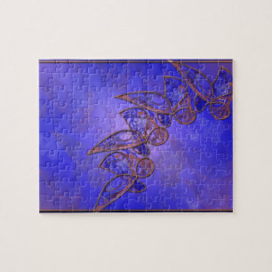 Puzzle de papillons en cuivre
