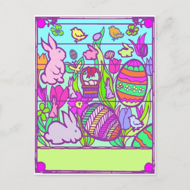 Puzzle de Pâques - Carte postale (Devant)