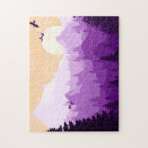 Puzzle de paysage pourpre