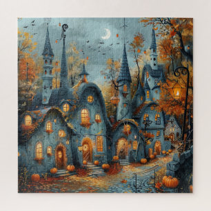 Puzzle de paysage urbain d'automne