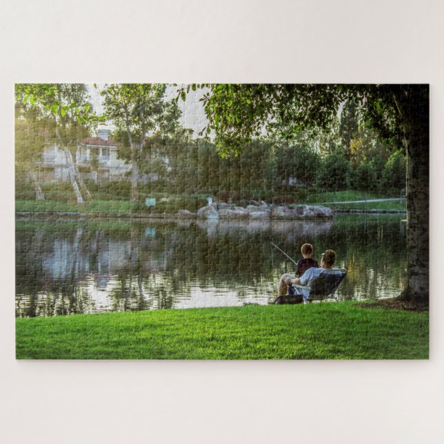 Puzzle de pêche Père Son (Horizontal)