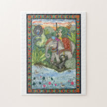 Puzzle de peinture d'aquarelle du livre II de
