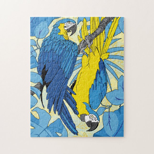 Puzzle de perroquets 11x14 pour les aveugles de co (Vertical)