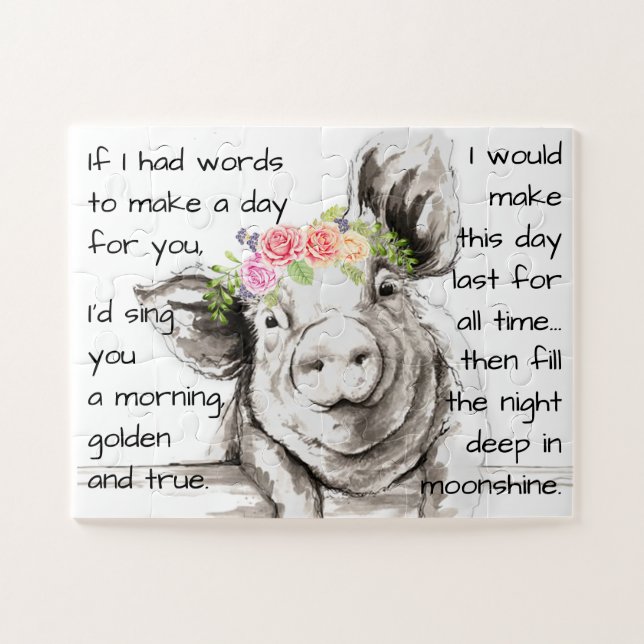 Puzzle de Petunia Pig (Horizontal)