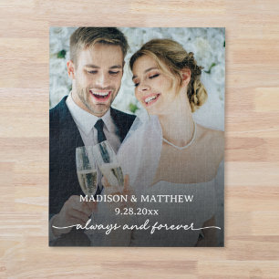 Puzzle de photo de mariage personnalisé