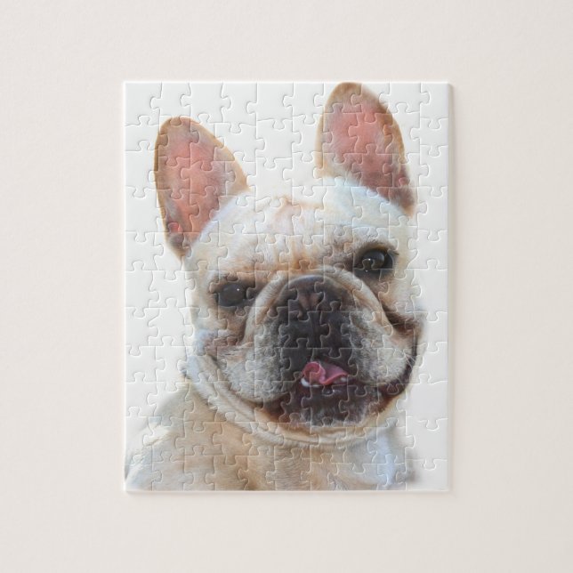 Puzzle de photo du bouledogue français 8x10 avec (Vertical)