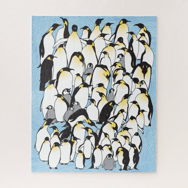 Puzzle de pingouins 16x20 pour les personnes aveug (Vertical)