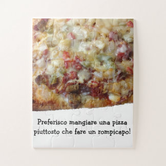 Puzzle de Pizza avec Citation Italienne (Italiano)