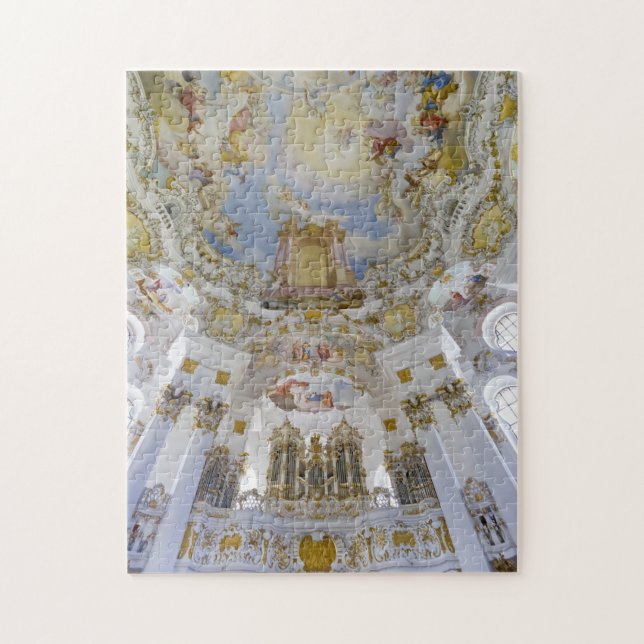 Puzzle de plafond d'église de Wieskirche (Vertical)