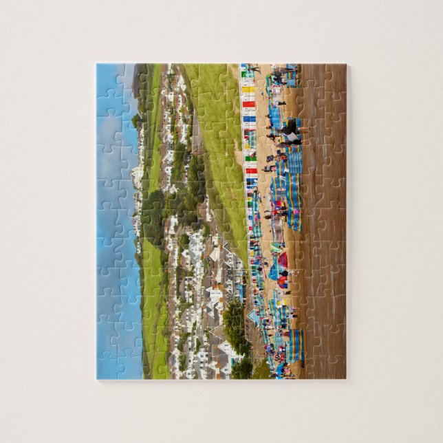 Puzzle de plage de Woolacombe de l'anglais (Vertical)