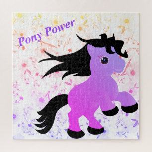 Puzzle de pouvoir de licorne violette