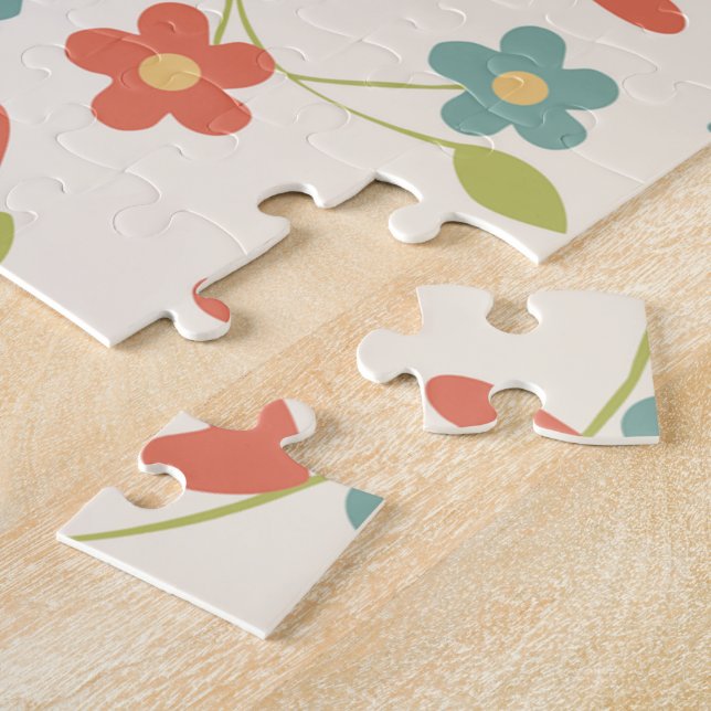 Puzzle de printemps floral (Côté)