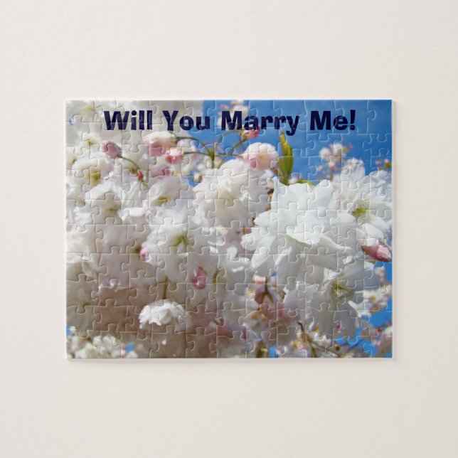 Puzzle de proposition de mariage vous m'épouserez (Horizontal)