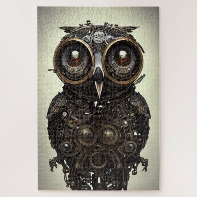 Puzzle de puzzle de hibou Abstrait (Vertical)