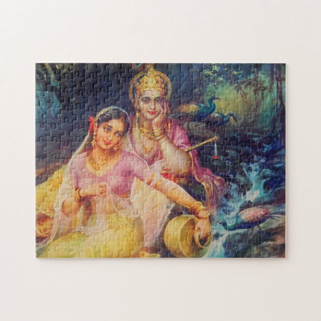 Puzzle de Radha et de Krishna (Horizontal)