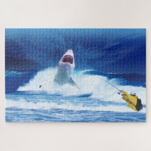 Puzzle de requin de pêche nautique océan