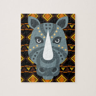 Puzzle de Rhino-Africain