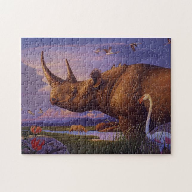 Puzzle de rhinocéros (Horizontal)