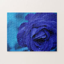 Puzzle de rose de bleu
