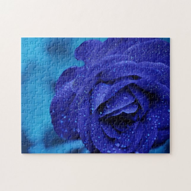 Puzzle de rose de bleu (Horizontal)